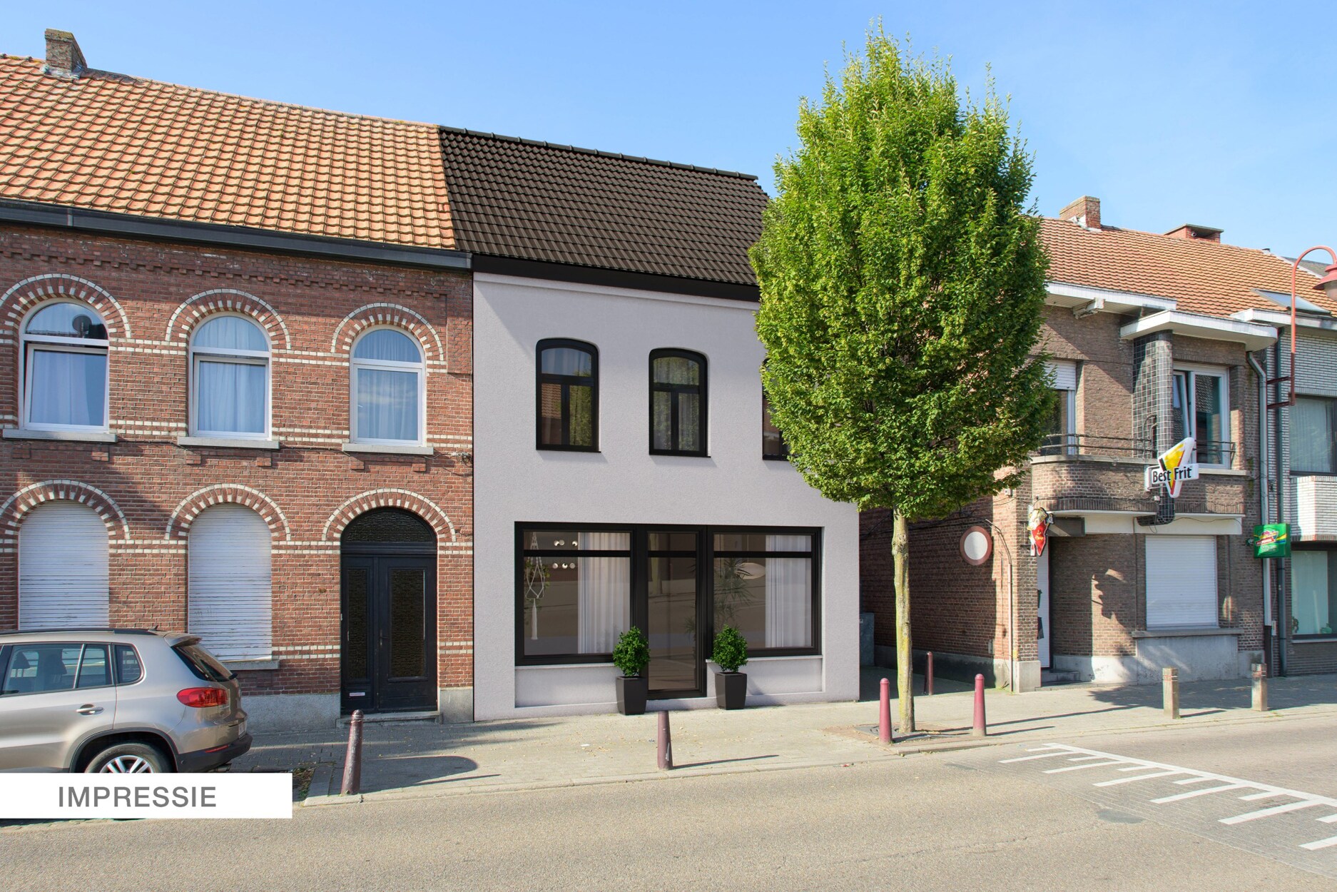 Interessante woning en achterliggende woning in het centrum van Sint-Lenaarts