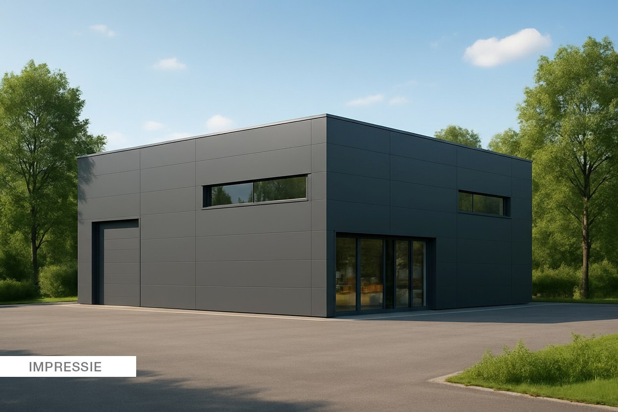 Handelsgebouw van ca 500 m² op een grond van 2.000m² 