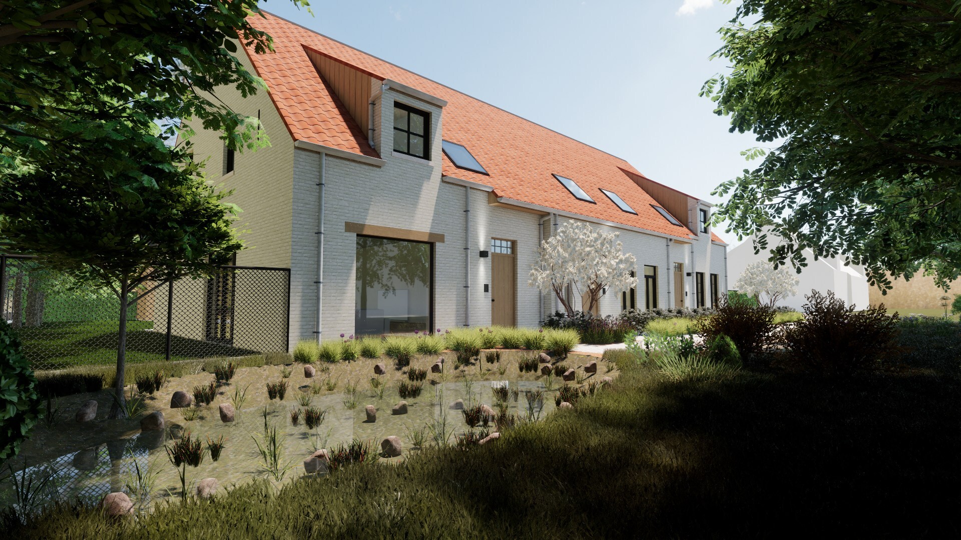 Energiezuinige halfopen gezinswoning met 3 slaapkamers op ca. 290 m² te Beerse