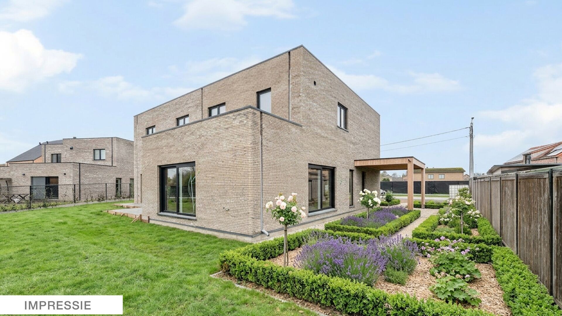 Halfopen energiezuinige nieuwbouwwoning in uiterst rustige omgeving te Paal.