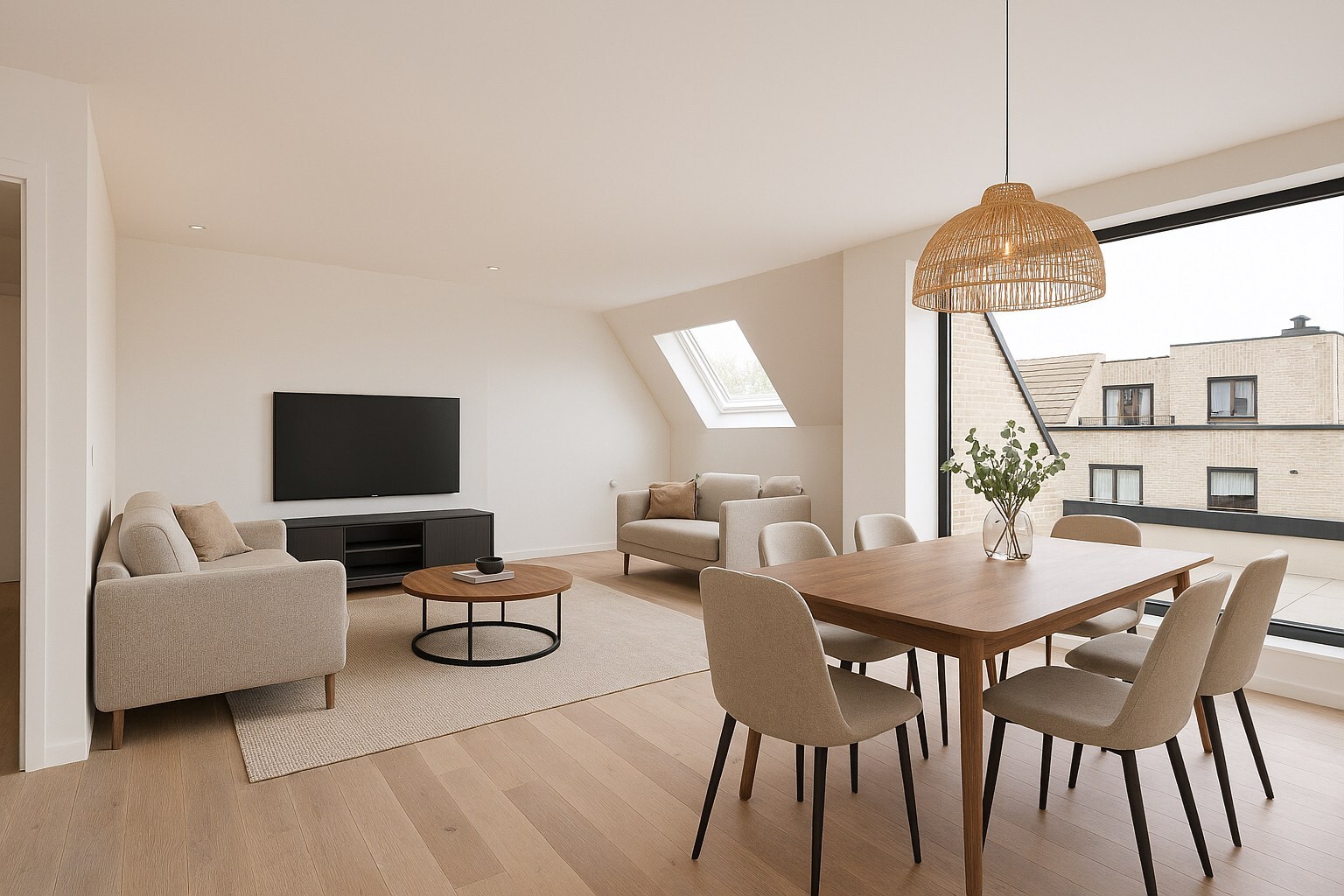 Appartement op de 2de verdieping in Oosteeklo