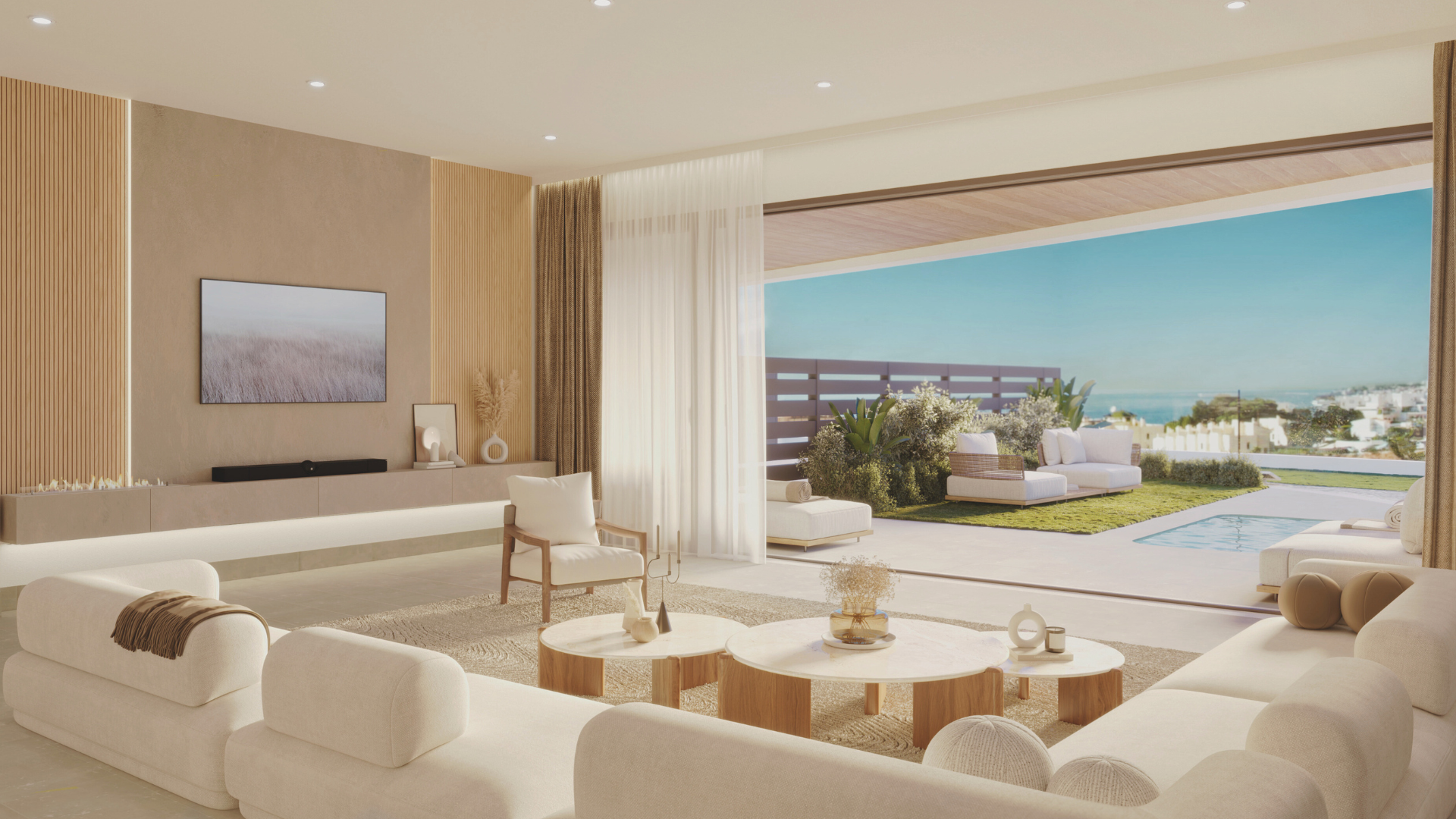 Exclusieve rijwoning: elegantie en droomuitzichten in de woonwijk El Higuerón