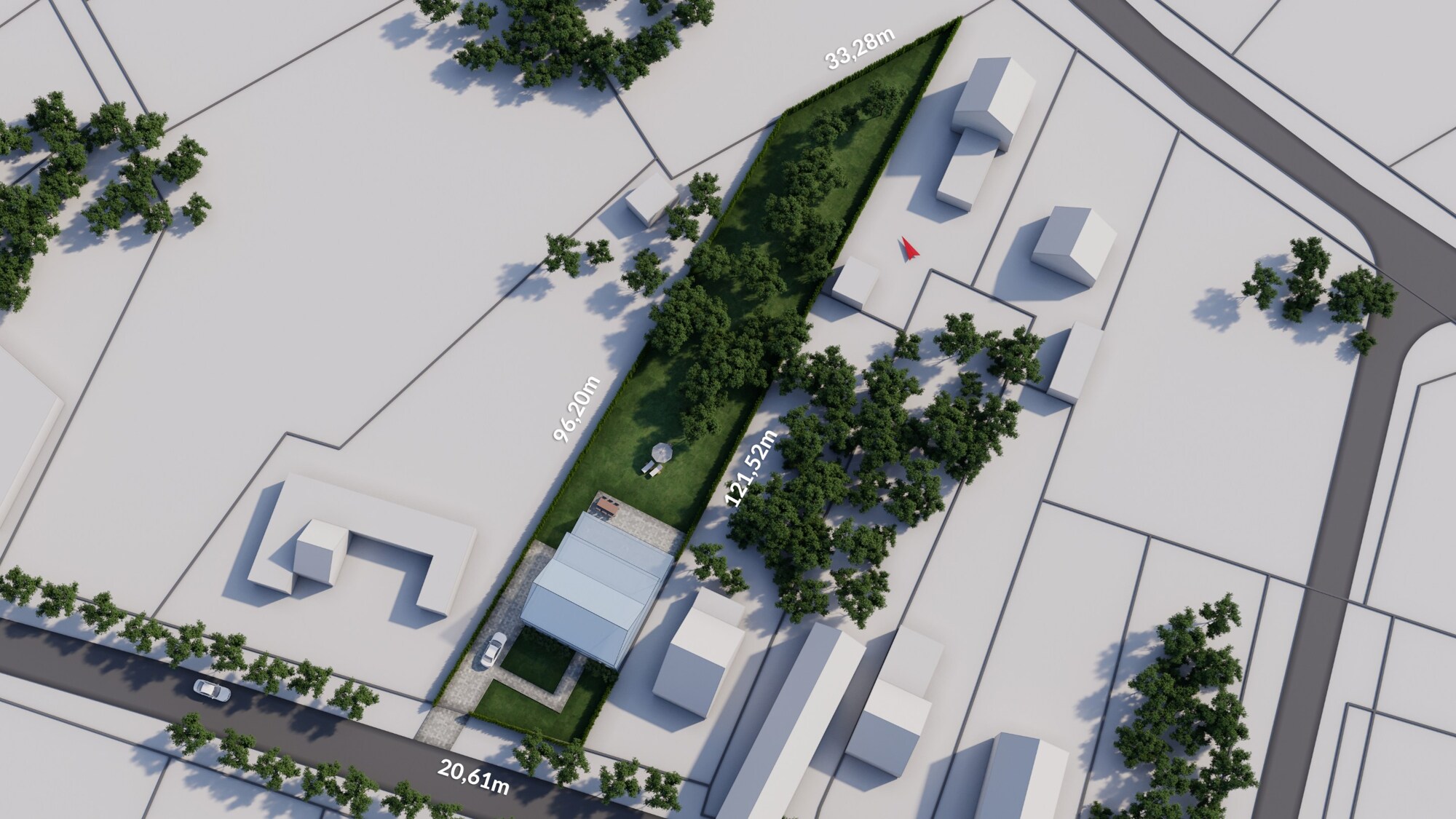 Goed gelegen HO bouwgrond in Genk met een oppervlakte van 2193m². 