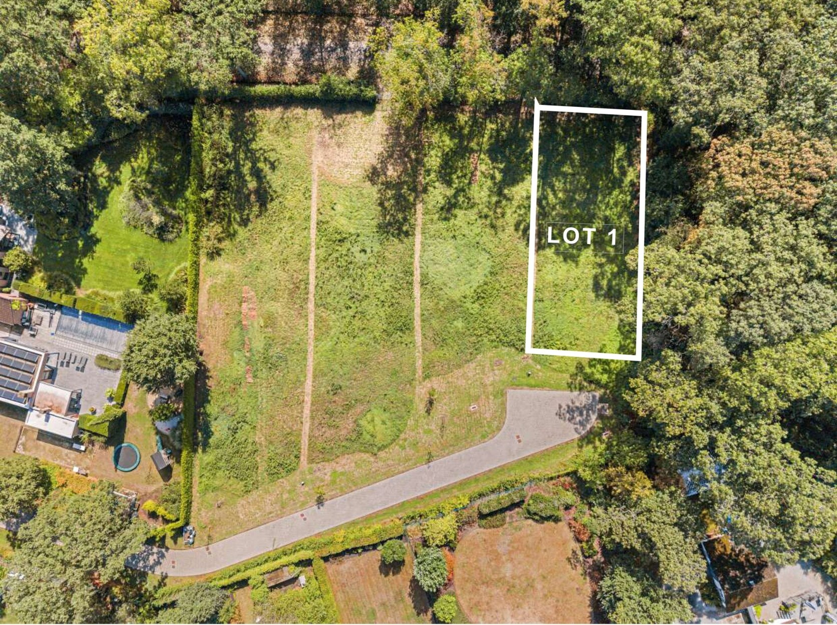 Exclusieve bouwgrond van 7are74ca aan een groene privéweg in Kiewit, Hasselt
